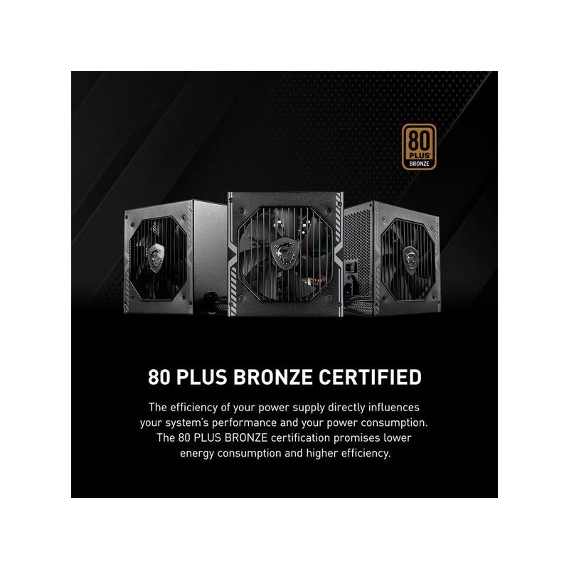 MSI MAG A650BN 650W ATX 80 PLUS BRONZE Certified Active