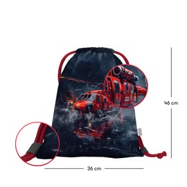 Baagl Gym Bag for Boys, Waterproof Shoe Bag for Children, School and Nursery Sports Bag, Sports Backpack, Gym Bag, Life saver, Gym bag