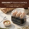 Elite Gourmet Digital Egg Cooker, 6 Egg Capacity, Soft/Medium/Hard Boiled,