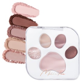 Milfee Miao Paws Eye Shadow Palette (03 Tsundere), Cats, 5 Colors, Eye Makeup, Eye Shadow, Cosmetics, MilleFee Paw Palette