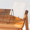 PRETYZOOM Photo Frame Stand Desktop Metal Plate Holder Artistic Work