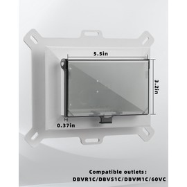 Electrical Box Replacement Cover, DBHW-1 Extra Duty Replacement for All-Weather Use, Type 3r Enclosure Cover for Wet Locations Can be adapted to DBHS1W/DBHR1W/DBHM1W/DBHR141W Improve Electricity (3)