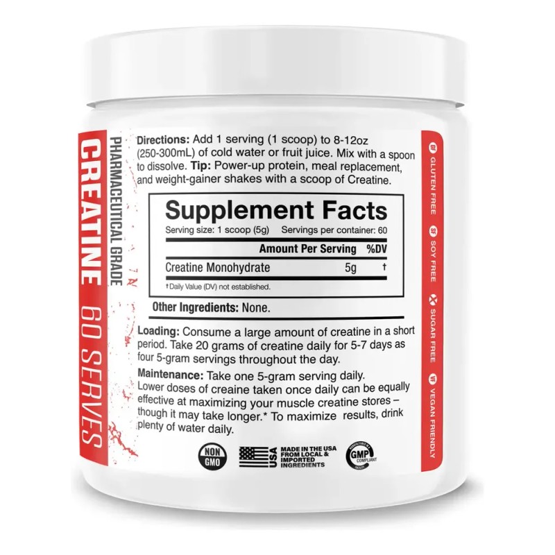 Suplemento Jnx Sports The Curse Creatina Monohidratada 60 Servicios 300