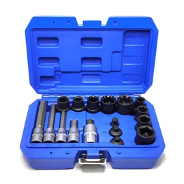 JEUCLEL 17PCS Universal Master Brake Caliper Socket Set Compatible with Most Cars, Brake Caliper Removal Tool Kit