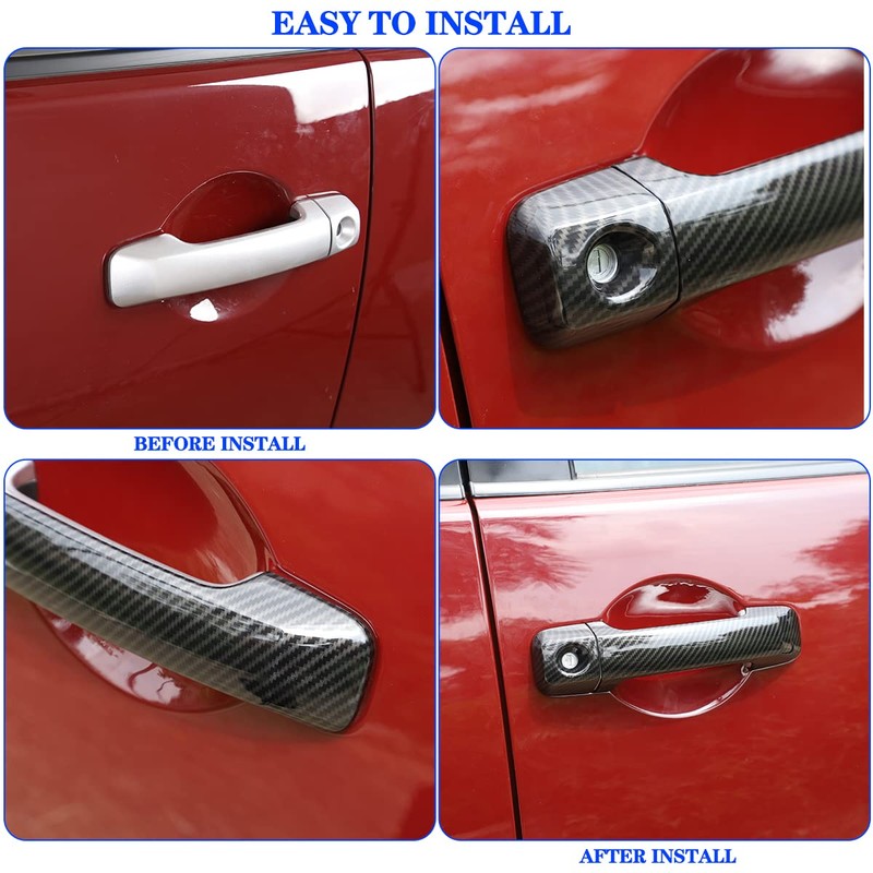 Compatible with Toyota FJ Cruiser 2007-2021 Exterior Door Handle Cover,