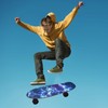 Nander Blue Lightning Skateboard Grip Tape Sheet,Non Slip Waterproof Sandpaper