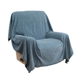 TAOMOCASTL Recliner Chair Covers Lazy Boy Recliner Covers Armchair Cover Blanket Sofa Thick Soft Fabric Living Room Bedroom Throw Washable Sofa Slipcovers for Pets Kids (Grayish Blue)