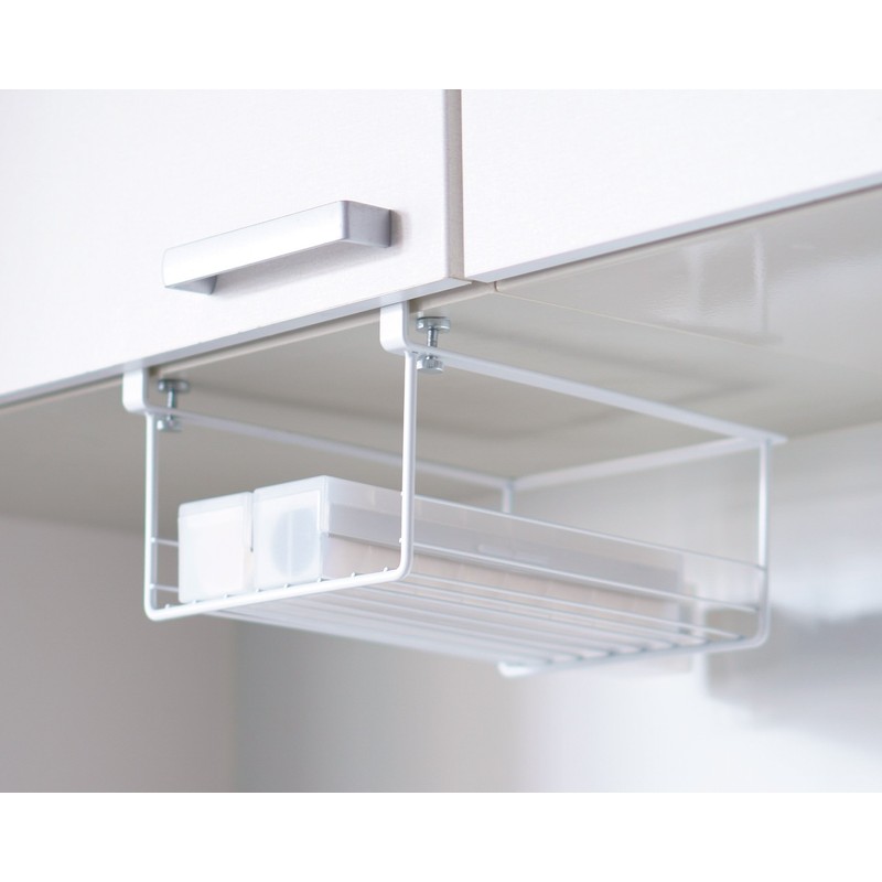 HEIAN SHINDO SPLUCE Hanging Shelf, Rack, White, Load Capacity: 2.2