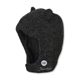 Sterntaler Unisex Baby Wool Scarf Hat (Merino) Hat, Anthracite Mixture
