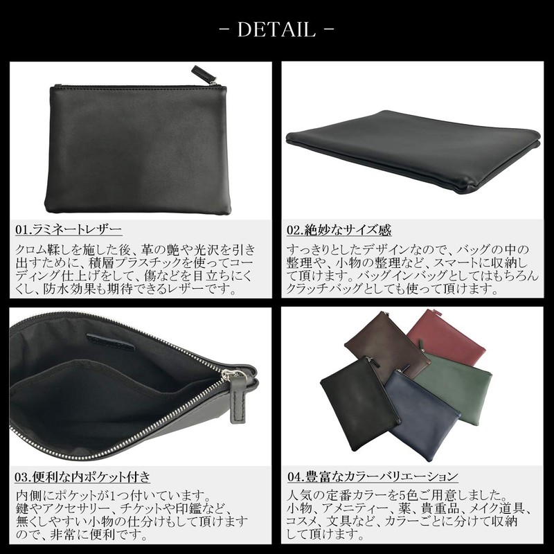 Phlox Men's Pouch, Small Leather, Women's, Brand, Popular, Stylish, Leather,
