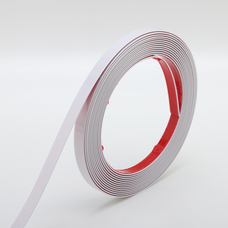 Matte White Molding Trim Peel and Stick, Flexible Mirror Border