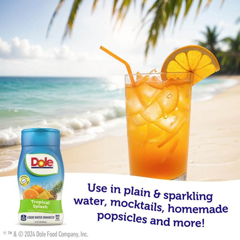 Juicy Mixes Dole Tropical Splash Liquid Water Enhancer - Sugar