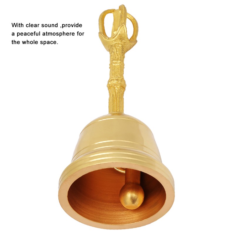 Popular Pure Brass Hand Bell Buddhist Bell Feng Shui Taoist