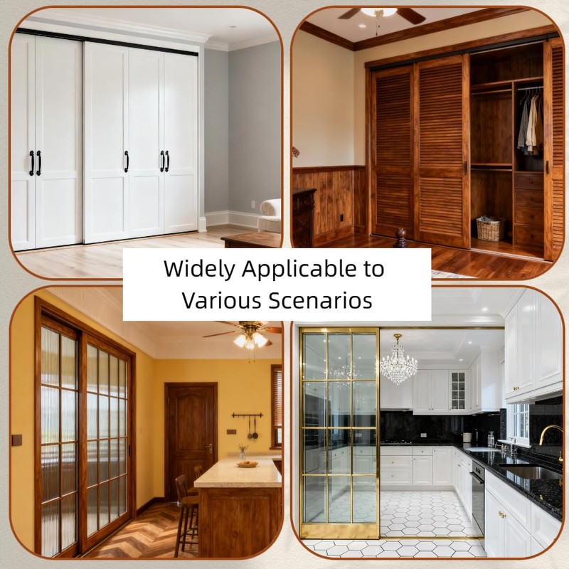 Quiet Glide Sliding Door Roller Set, Top-Hung Sliding Door Hardware