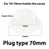 40-100mm OD Hole Ceiling Cover Plate Round Electric Cover Blank