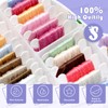 Swpeet 212Pcs Embroidery Kit, Stitch Kits Include 100 Colors Threads,