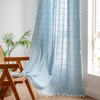 Deeprove Blue Boho Curtain 84 Inches Long for Kid Boy's
