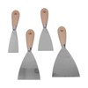 4 Pcs Putty Knife Scrapers Stainless Steel Spackle Knife Metal