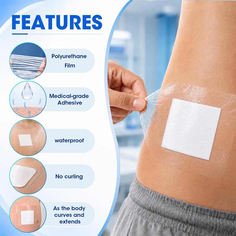 10"x12" Dialysis Catheter Shower Cover, 10 Pcs