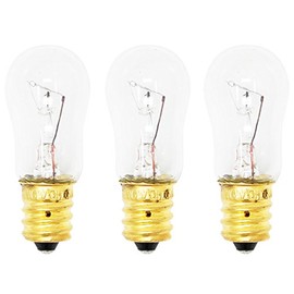 3 Replacement Light Bulbs for GE GSH25JSTASS, GE PSS26SGPASS, GE GSS23WSTASS, GE GSH25JSRFSS, GE GSH25JFTA BB, GE GSS25QSTASS, GE GSL25JFPABS, GE PSC23SGPASS, GE GSH22JSTASS, GE GSH25JFXBWW