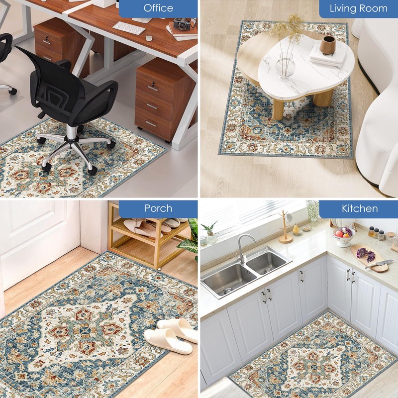 Vicwe Office Chair Mat for Hardwood Floor, 48"×60" Under Desk