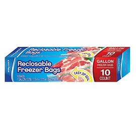 Flp 1311 Easy-Pack Zip Top Food Freezer Bag, Gallon (Pack of 6)