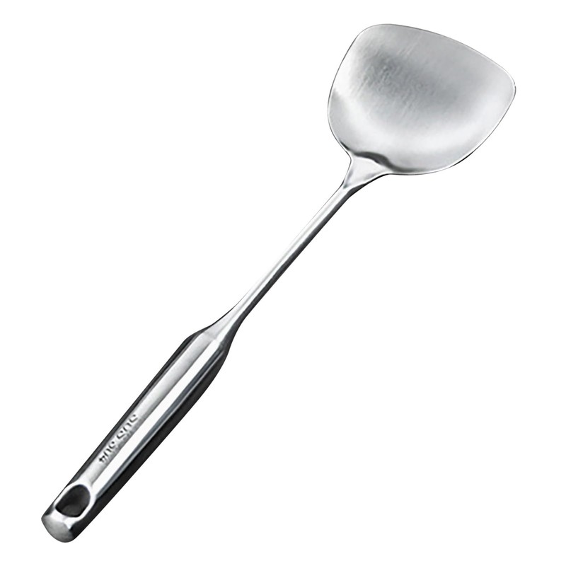 MOZUO Stainless Steel Cooking Spatula, Extra Long Scald Resistant Handle