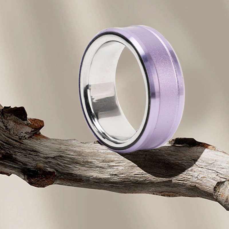 Smart Ring Purple Pedometer Deep Waterproof Lightweight Smart Health Ring