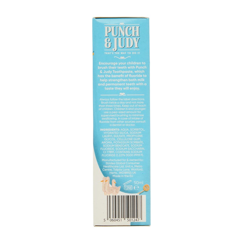 Punch & Judy Kids Toothpaste - Baby Strawberry Flavour, 0-2