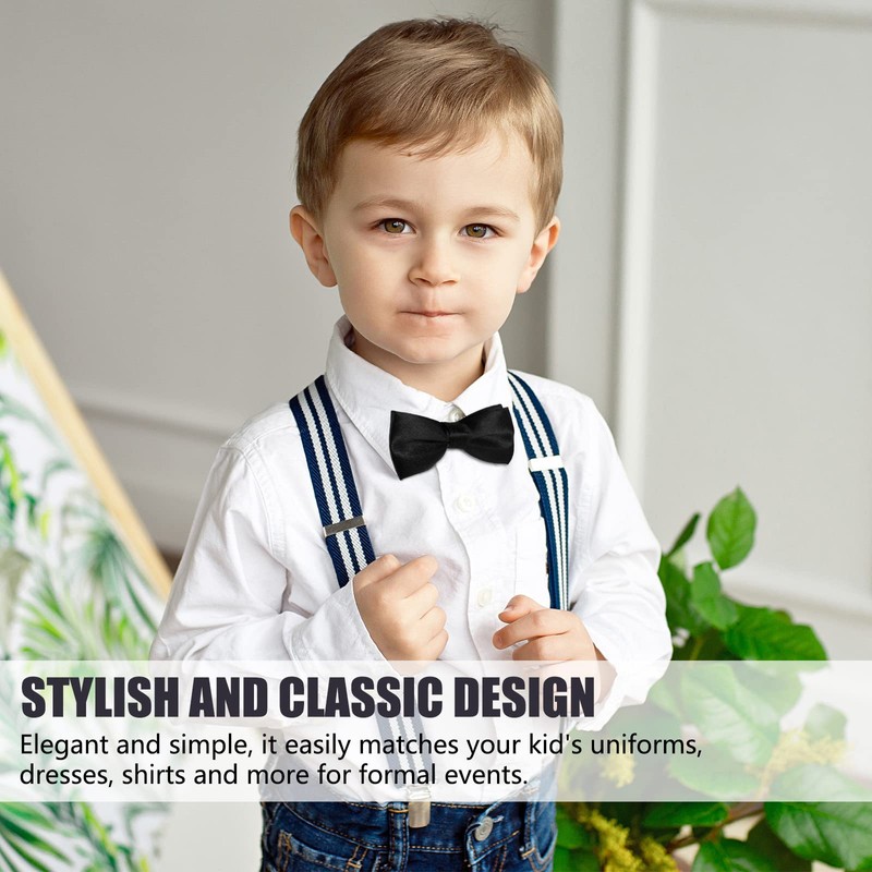 SATINIOR Set of 2 Children's Bow Tie Adjustable Bow Tie