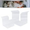 2Pcs Zip Lock Bag Holder Acrylic Food Storage Bag Stand