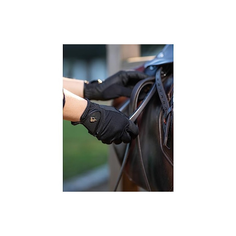 LeMieux Pro Mesh Horse Riding Gloves - Black XL