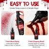 Halloween Fake Blood Spray with Replaceable Tip, Washable Realistic SFX