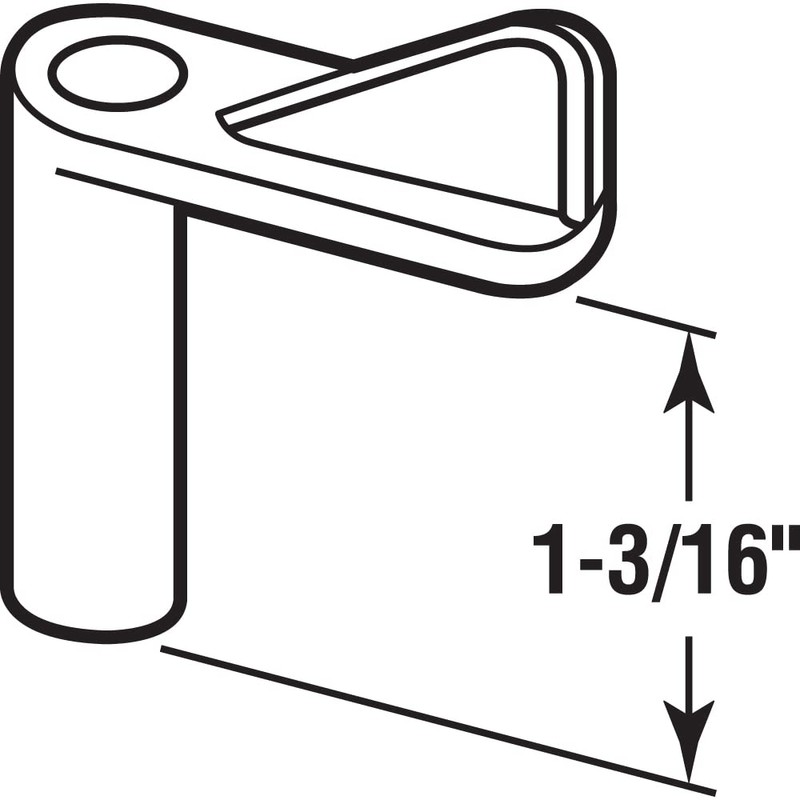 Prime-Line PL 16544 1-3/16 In. Offset Plastic Screen Clip, Black