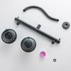 BEIYI Dual Double Shower Head for Couples, High Pressure 5