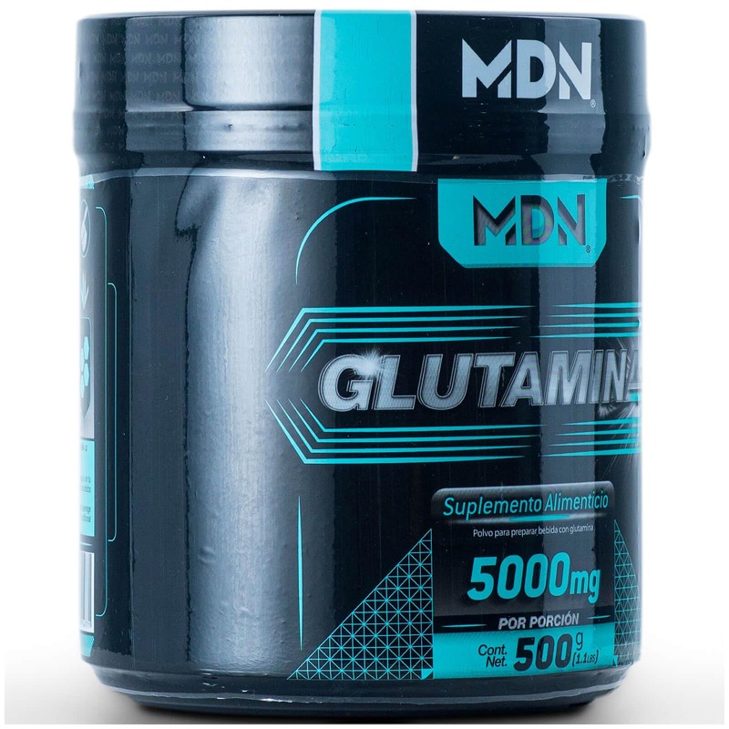 Glutamina, Mdn Sports, 100 servicios, 500 g, Sin Saborizantes, 5