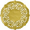 Gold Foil 4 inch Round Paper Lace Table Doilies –