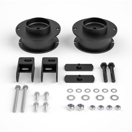 2.5'' Front Leveling Kit for 2014-2023 Ram 2500 4WD, 2013-2023 Ram 3500 4WD, 2.5 inch Leveling Lift Kits Spring Strut Spacers with Shock Relocation Brackets Compatible with Ram 2500 3500 4WD