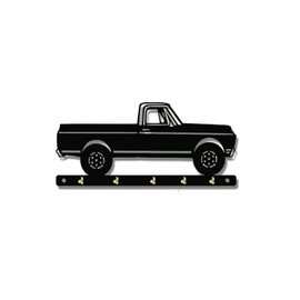 rmp 72 Chevy 4x4 Keys Key Rack Hanger Holder Wall Mount 5 Hooks 1/8" MDF 8.8" x 4"