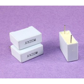 Mallory 10pcs Mallory  .47uF 250v  Box Capacitor, 10%,   .47K250M