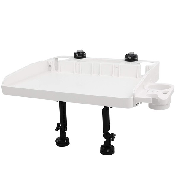 HITORHIKE Bait Board Set with Mounts and Extenders White Cutting Board 26.8"(L) X 18.5"(W) Filet Table