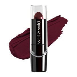 wet n wild Silk Finish Lipstick, Hydrating Rich Buildable Lip Color, Formulated with Vitamins A,E, & Macadamia for Ultimate Hydration, Cruelty-Free & Vegan - Black Orchid