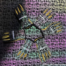 FEISHDEK Kids Genuine Leather Work Gloves, Kids Gardening Work Gloves Safety Gloves, Reflective, Breathable Design, Perfect for Children Gardening, Yard Work, Outdoor (Small, Black, 2-3 Years Old)