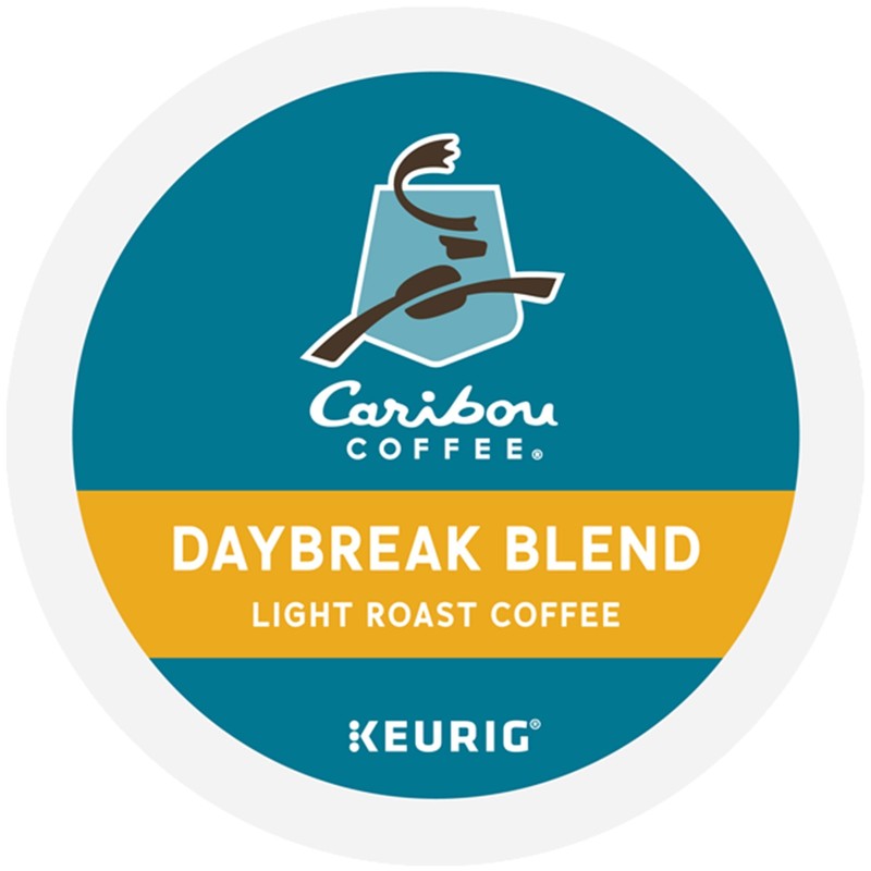 Caribou Coffee Daybreak Morning Blend, Single-Serve Keurig K-Cup Pod, Light