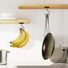 bussdis Short Banana Hook Under Cabinet - 2 Pack Adhesive