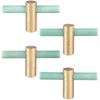 mookaitedecor Set of 4 Green Aventurine T Bar Natural Crystal
