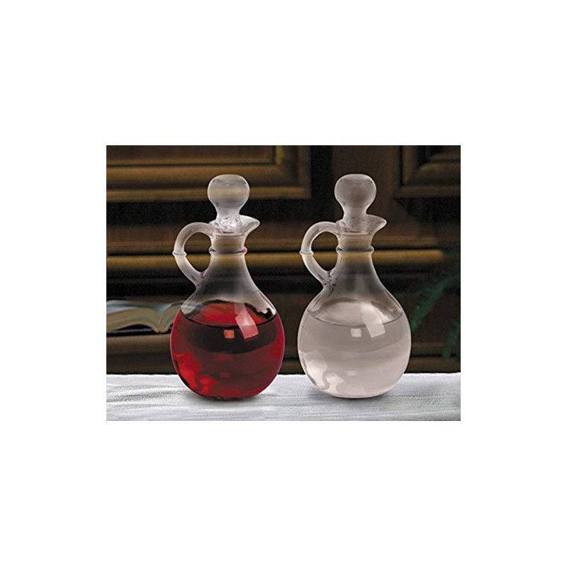 Sudbury Glass Cruet Set, 6 1/2 Inch, Set of 2