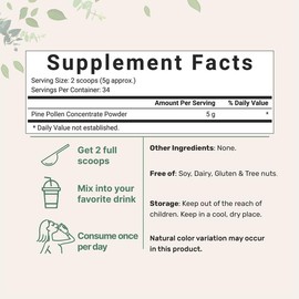 Micro Ingredients Pine Pollen Powder, 6 oz