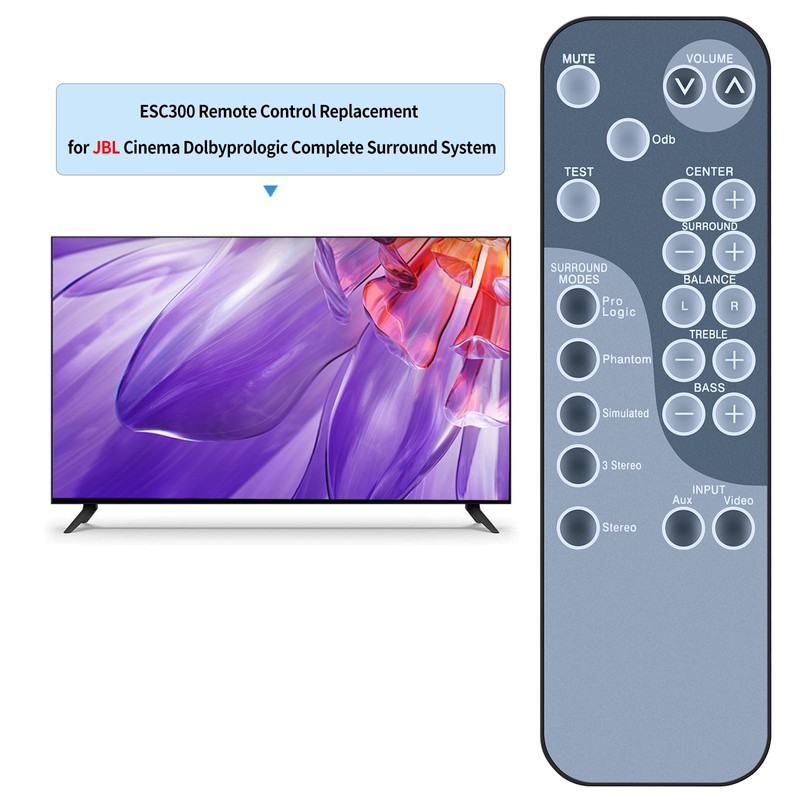 Ersatz Fernbedienung für JBL Simply Cinema Surround Sound System ESC300