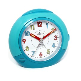 Atlanta Children's Alarm Clock without Ticking Quiet Movement Quartz Light Snooze (Blue B)